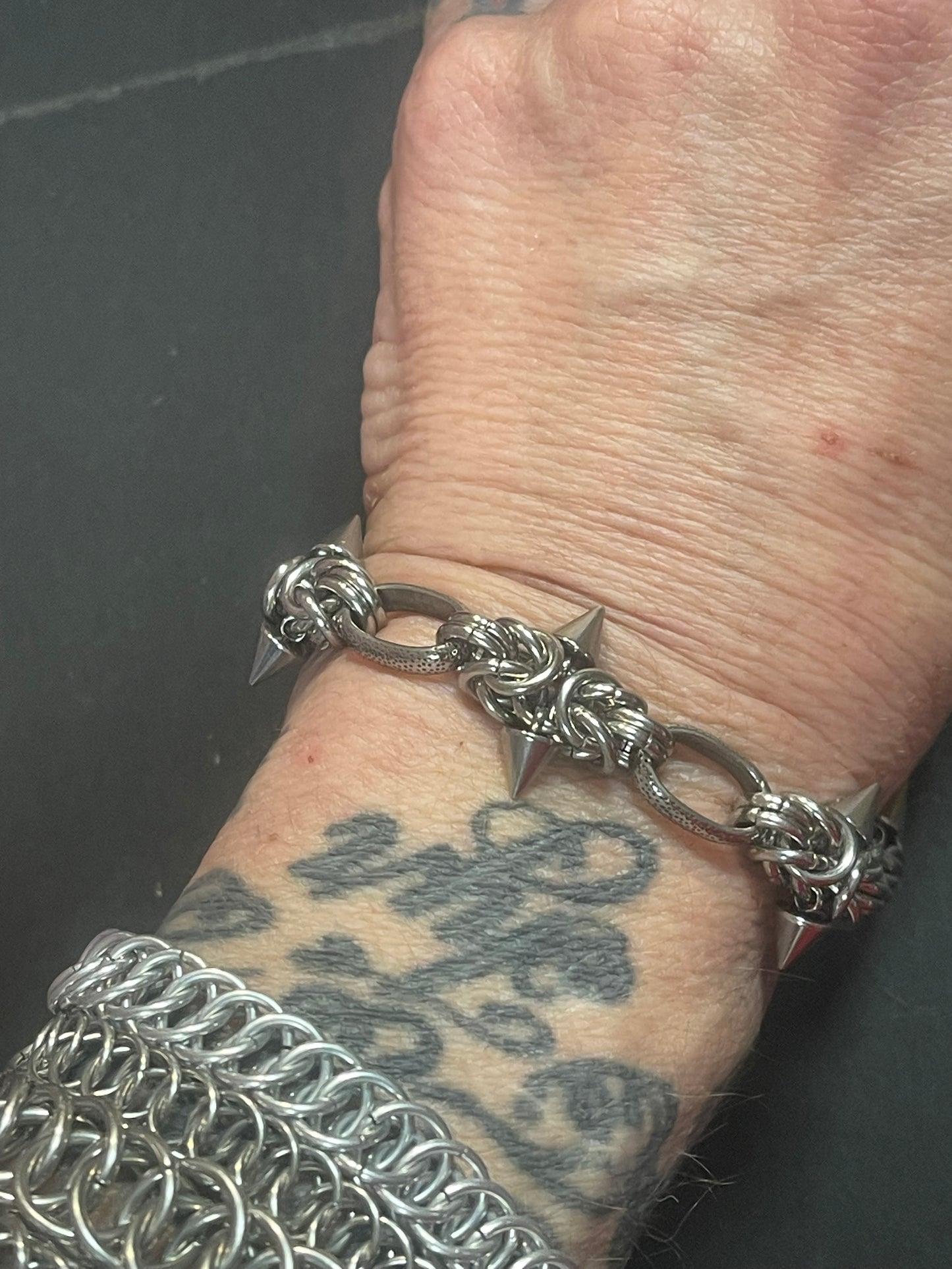 Spikey dragon skin bracelet