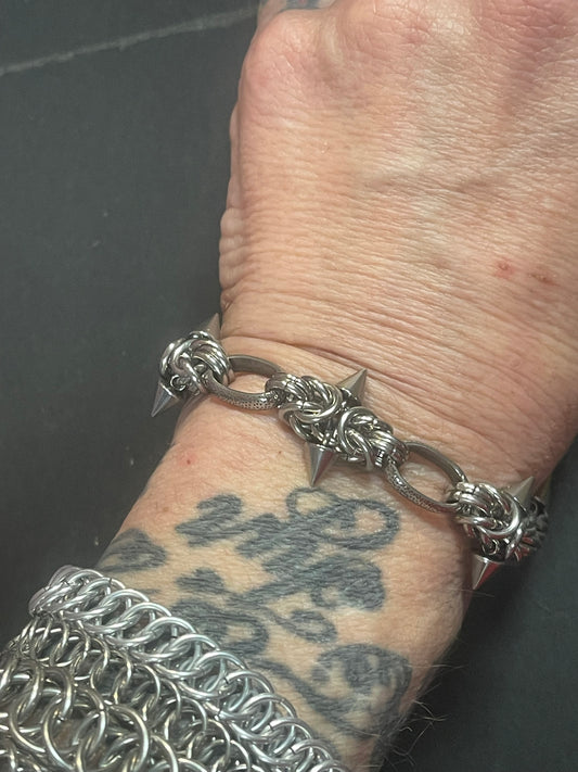 Spikey dragon skin bracelet